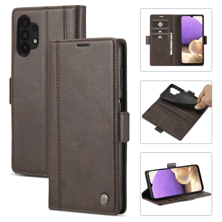 LC.IMEEKE Magnetic Buckle PU + TPU Horizontal Flip Leather Case with Holder & Card Slots & Wallet, For Samsung Galaxy A02s, For Samsung Galaxy A12, For Samsung Galaxy A22 4G, For Samsung Galaxy A22 5G, For Samsung Galaxy A32 5G                         ...