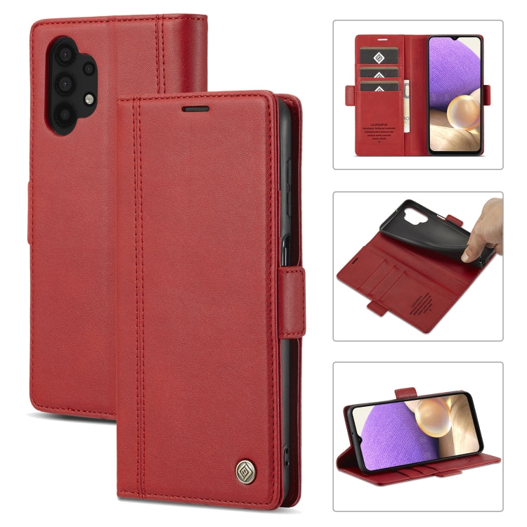 LC.IMEEKE Magnetic Buckle PU + TPU Horizontal Flip Leather Case with Holder & Card Slots & Wallet, For Samsung Galaxy A02s, For Samsung Galaxy A12, For Samsung Galaxy A22 4G, For Samsung Galaxy A22 5G, For Samsung Galaxy A32 5G                         ...