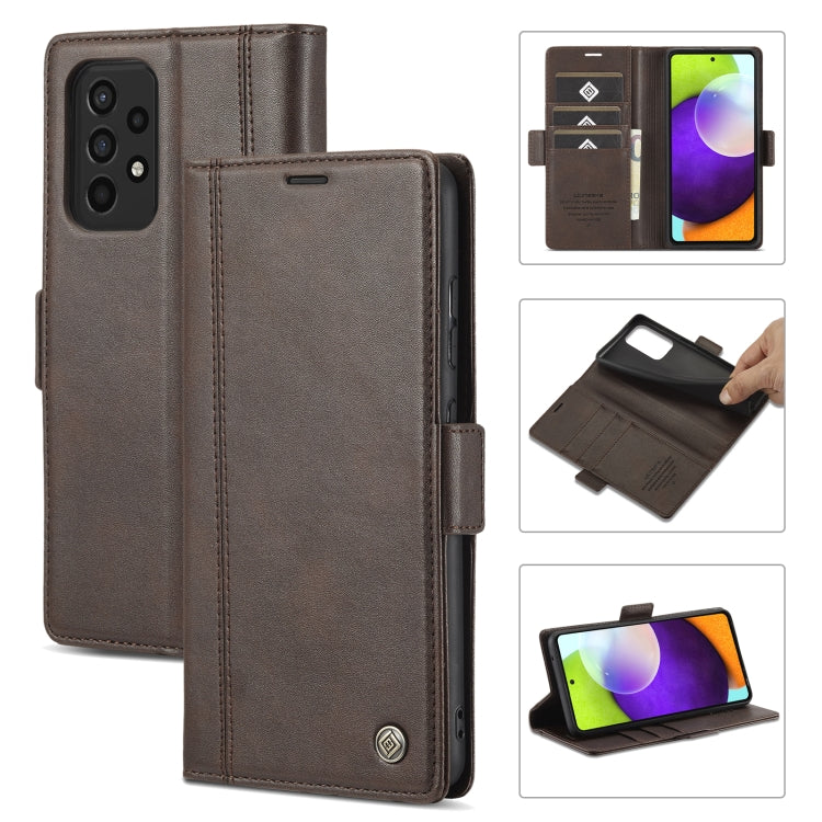 LC.IMEEKE Magnetic Buckle PU + TPU Horizontal Flip Leather Case with Holder & Card Slots & Wallet, For Samsung Galaxy A02s, For Samsung Galaxy A12, For Samsung Galaxy A22 4G, For Samsung Galaxy A22 5G, For Samsung Galaxy A32 5G                         ...