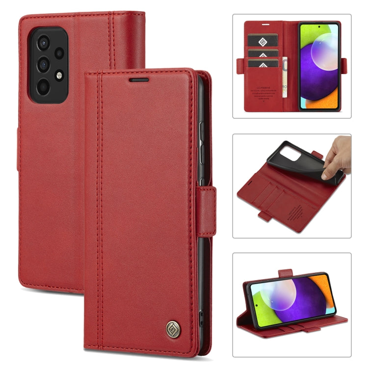 LC.IMEEKE Magnetic Buckle PU + TPU Horizontal Flip Leather Case with Holder & Card Slots & Wallet, For Samsung Galaxy A02s, For Samsung Galaxy A12, For Samsung Galaxy A22 4G, For Samsung Galaxy A22 5G, For Samsung Galaxy A32 5G                         ...