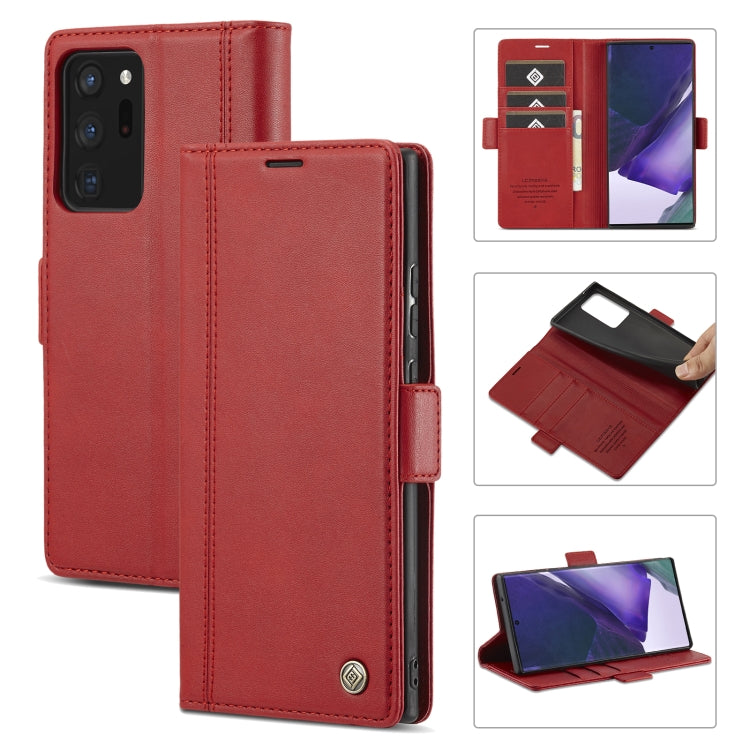 LC.IMEEKE Magnetic Buckle PU + TPU Horizontal Flip Leather Case with Holder & Card Slots & Wallet, For Samsung Galaxy Note20, For Samsung Galaxy Note20 Ultra, For Samsung Galaxy S8, For Samsung Galaxy S8+, For Samsung Galaxy S9+, For Samsung Galaxy S10...