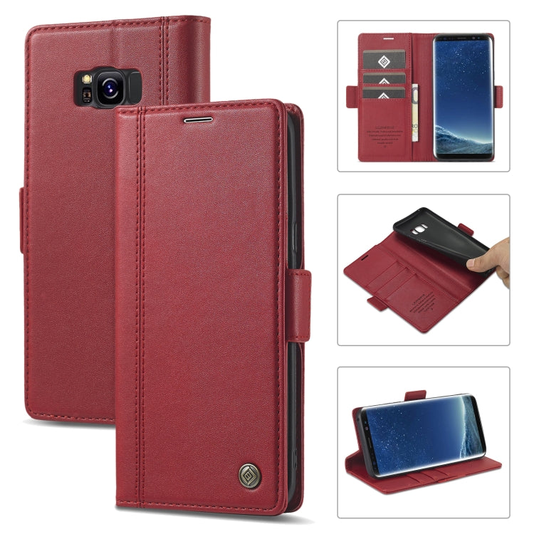 LC.IMEEKE Magnetic Buckle PU + TPU Horizontal Flip Leather Case with Holder & Card Slots & Wallet, For Samsung Galaxy Note20, For Samsung Galaxy Note20 Ultra, For Samsung Galaxy S8, For Samsung Galaxy S8+, For Samsung Galaxy S9+, For Samsung Galaxy S10...