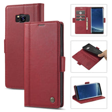Load image into Gallery viewer, LC.IMEEKE Magnetic Buckle PU + TPU Horizontal Flip Leather Case with Holder &amp; Card Slots &amp; Wallet, For Samsung Galaxy Note20, For Samsung Galaxy Note20 Ultra, For Samsung Galaxy S8, For Samsung Galaxy S8+, For Samsung Galaxy S9+, For Samsung Galaxy S10...