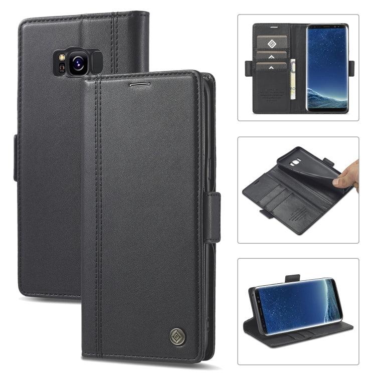 LC.IMEEKE Magnetic Buckle PU + TPU Horizontal Flip Leather Case with Holder & Card Slots & Wallet, For Samsung Galaxy Note20, For Samsung Galaxy Note20 Ultra, For Samsung Galaxy S8, For Samsung Galaxy S8+, For Samsung Galaxy S9+, For Samsung Galaxy S10...