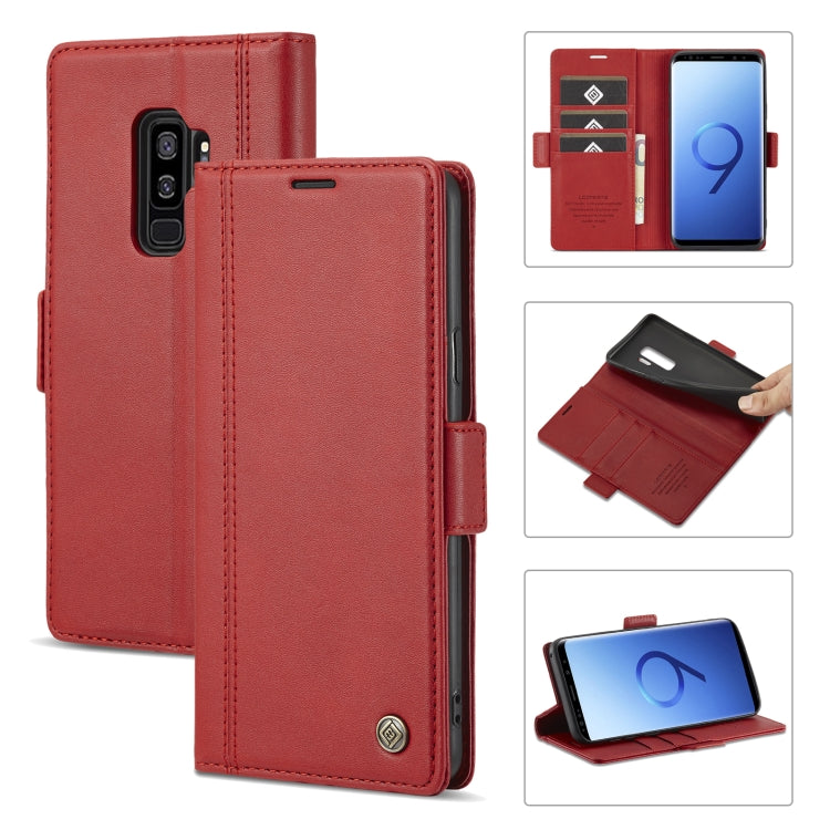 LC.IMEEKE Magnetic Buckle PU + TPU Horizontal Flip Leather Case with Holder & Card Slots & Wallet, For Samsung Galaxy Note20, For Samsung Galaxy Note20 Ultra, For Samsung Galaxy S8, For Samsung Galaxy S8+, For Samsung Galaxy S9+, For Samsung Galaxy S10...