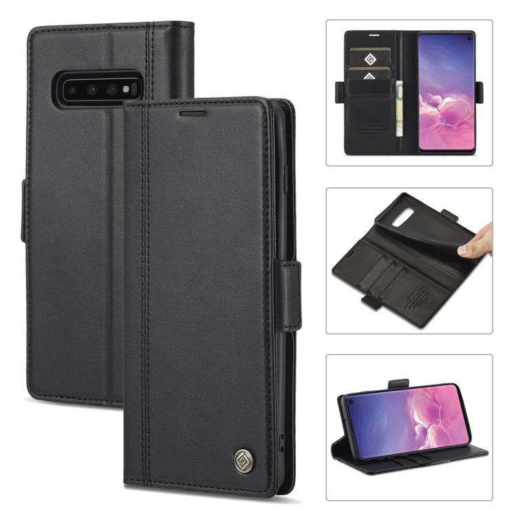 LC.IMEEKE Magnetic Buckle PU + TPU Horizontal Flip Leather Case with Holder & Card Slots & Wallet, For Samsung Galaxy Note20, For Samsung Galaxy Note20 Ultra, For Samsung Galaxy S8, For Samsung Galaxy S8+, For Samsung Galaxy S9+, For Samsung Galaxy S10...
