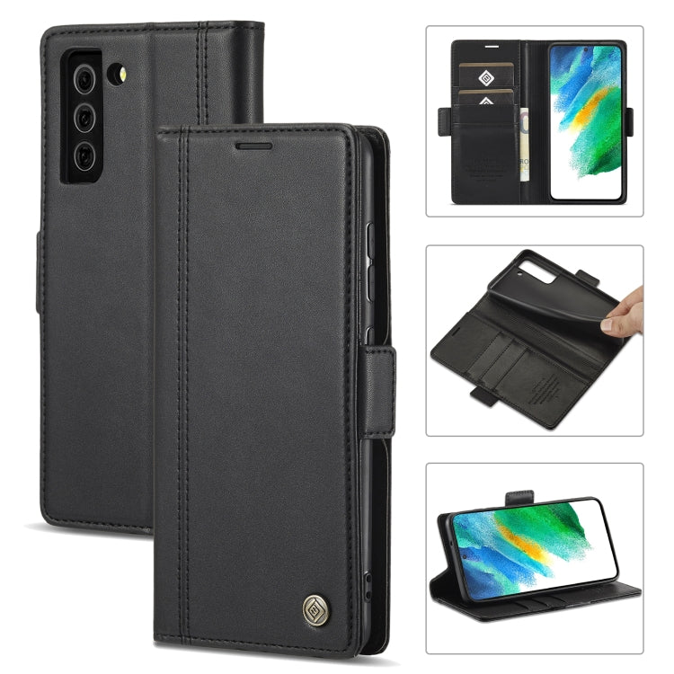 LC.IMEEKE Magnetic Buckle PU + TPU Horizontal Flip Leather Case with Holder & Card Slots & Wallet, For Samsung Galaxy S20 FE, For Samsung Galaxy S21 5G, For Samsung Galaxy S21+ 5G, For Samsung Galaxy S21 FE 5G