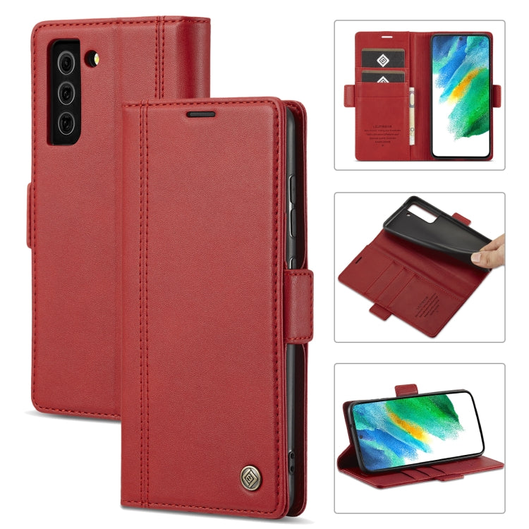 LC.IMEEKE Magnetic Buckle PU + TPU Horizontal Flip Leather Case with Holder & Card Slots & Wallet, For Samsung Galaxy S20 FE, For Samsung Galaxy S21 5G, For Samsung Galaxy S21+ 5G, For Samsung Galaxy S21 FE 5G