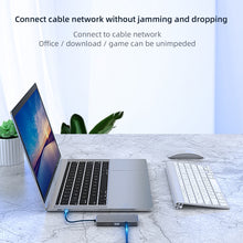 Load image into Gallery viewer, BL10V 10 in 1 USB-C / Type-C to RJ45 + VGA + HDMI + 3.5mm AUX + SD / TF Card Slot + PD USB-C / Type-C + USB 3.0 + 2 USB 2.0 Ports Docking Station HUB, BL10V