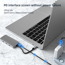 Load image into Gallery viewer, BL10V 10 in 1 USB-C / Type-C to RJ45 + VGA + HDMI + 3.5mm AUX + SD / TF Card Slot + PD USB-C / Type-C + USB 3.0 + 2 USB 2.0 Ports Docking Station HUB, BL10V