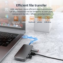 Load image into Gallery viewer, BL10V 10 in 1 USB-C / Type-C to RJ45 + VGA + HDMI + 3.5mm AUX + SD / TF Card Slot + PD USB-C / Type-C + USB 3.0 + 2 USB 2.0 Ports Docking Station HUB, BL10V
