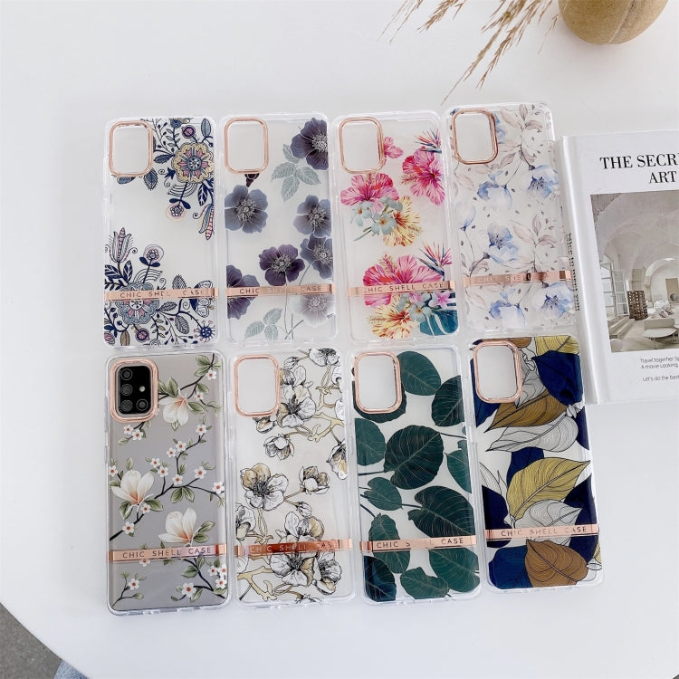 High Translucent Electroplating Flower Pattern TPU + PC Shockproof Case, For Samsung Galaxy S20, For Samsung Galaxy S20+, For Samsung Galaxy S20 Ultra, For Samsung Galaxy S20 FE, For Samsung Galaxy A72 5G / 4G, For Samsung Galaxy A52 5G / 4G           ...