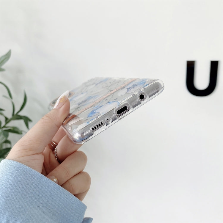 High Translucent Electroplating Flower Pattern TPU + PC Shockproof Case, For Samsung Galaxy S20, For Samsung Galaxy S20+, For Samsung Galaxy S20 Ultra, For Samsung Galaxy S20 FE, For Samsung Galaxy A72 5G / 4G, For Samsung Galaxy A52 5G / 4G           ...