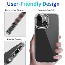 Load image into Gallery viewer, Clear Crystal Acrylic +TPU Four-corner Shockproof Case, For iPhone 13