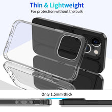 Load image into Gallery viewer, Clear Crystal Acrylic +TPU Four-corner Shockproof Case, For iPhone 13