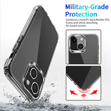 Load image into Gallery viewer, Clear Crystal Acrylic +TPU Four-corner Shockproof Case, For iPhone 13