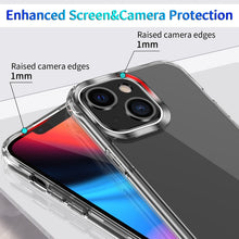 Load image into Gallery viewer, Clear Crystal Acrylic +TPU Four-corner Shockproof Case, For iPhone 13