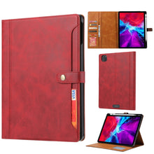 Load image into Gallery viewer, Calf Texture Double Fold Clasp Horizontal Flip Leather Case with Photo Frame &amp; Holder &amp; Card Slots &amp; Wallet, For iPad Pro 11 inch 2022/2021/2020, For iPad Pro 12.9 inch 2022/2021/2020, For iPad Air 13 2024 / iPad Pro 12.9 inch 2022/2021/2020