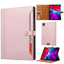 Load image into Gallery viewer, Calf Texture Double Fold Clasp Horizontal Flip Leather Case with Photo Frame &amp; Holder &amp; Card Slots &amp; Wallet, For iPad Pro 11 inch 2022/2021/2020, For iPad Pro 12.9 inch 2022/2021/2020, For iPad Air 13 2024 / iPad Pro 12.9 inch 2022/2021/2020