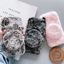 Load image into Gallery viewer, Plush Phone Protect Case with Mirror, For iPhone XS Max