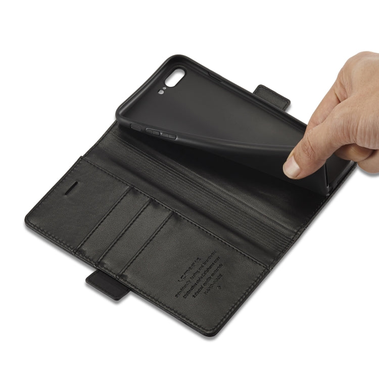 LC.IMEEKE Magnetic Buckle PU + TPU Horizontal Flip Leather Case with Holder & Card Slots & Wallet, For iPhone 8 Plus & 7 Plus, For iPhone X / XS, For iPhone XS Max, For iPhone XR, For iPhone 11, For iPhone 11 Pro, For iPhone 11 Pro Max                 ...