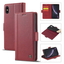 Load image into Gallery viewer, LC.IMEEKE Magnetic Buckle PU + TPU Horizontal Flip Leather Case with Holder &amp; Card Slots &amp; Wallet, For iPhone 8 Plus &amp; 7 Plus, For iPhone X / XS, For iPhone XS Max, For iPhone XR, For iPhone 11, For iPhone 11 Pro, For iPhone 11 Pro Max                 ...