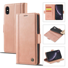 Load image into Gallery viewer, LC.IMEEKE Magnetic Buckle PU + TPU Horizontal Flip Leather Case with Holder &amp; Card Slots &amp; Wallet, For iPhone 8 Plus &amp; 7 Plus, For iPhone X / XS, For iPhone XS Max, For iPhone XR, For iPhone 11, For iPhone 11 Pro, For iPhone 11 Pro Max                 ...
