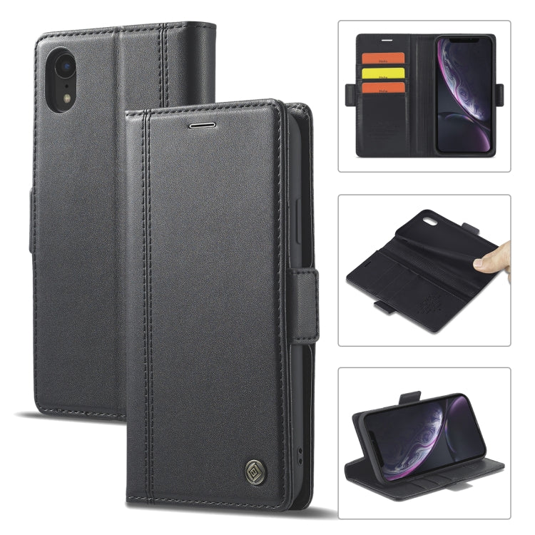 LC.IMEEKE Magnetic Buckle PU + TPU Horizontal Flip Leather Case with Holder & Card Slots & Wallet, For iPhone 8 Plus & 7 Plus, For iPhone X / XS, For iPhone XS Max, For iPhone XR, For iPhone 11, For iPhone 11 Pro, For iPhone 11 Pro Max                 ...