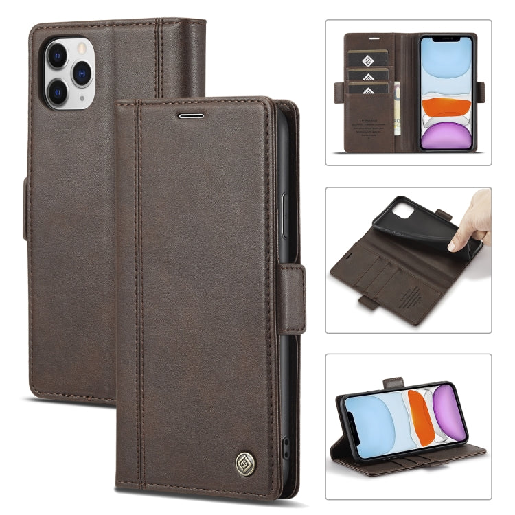 LC.IMEEKE Magnetic Buckle PU + TPU Horizontal Flip Leather Case with Holder & Card Slots & Wallet, For iPhone 8 Plus & 7 Plus, For iPhone X / XS, For iPhone XS Max, For iPhone XR, For iPhone 11, For iPhone 11 Pro, For iPhone 11 Pro Max                 ...