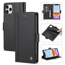 Load image into Gallery viewer, LC.IMEEKE Magnetic Buckle PU + TPU Horizontal Flip Leather Case with Holder &amp; Card Slots &amp; Wallet, For iPhone 8 Plus &amp; 7 Plus, For iPhone X / XS, For iPhone XS Max, For iPhone XR, For iPhone 11, For iPhone 11 Pro, For iPhone 11 Pro Max                 ...