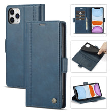 Load image into Gallery viewer, LC.IMEEKE Magnetic Buckle PU + TPU Horizontal Flip Leather Case with Holder &amp; Card Slots &amp; Wallet, For iPhone 8 Plus &amp; 7 Plus, For iPhone X / XS, For iPhone XS Max, For iPhone XR, For iPhone 11, For iPhone 11 Pro, For iPhone 11 Pro Max                 ...