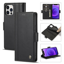 Load image into Gallery viewer, LC.IMEEKE Magnetic Buckle PU + TPU Horizontal Flip Leather Case with Holder &amp; Card Slots &amp; Wallet, For iPhone 8 Plus &amp; 7 Plus, For iPhone X / XS, For iPhone XS Max, For iPhone XR, For iPhone 11, For iPhone 11 Pro, For iPhone 11 Pro Max                 ...