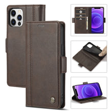 Load image into Gallery viewer, LC.IMEEKE Magnetic Buckle PU + TPU Horizontal Flip Leather Case with Holder &amp; Card Slots &amp; Wallet, For iPhone 8 Plus &amp; 7 Plus, For iPhone X / XS, For iPhone XS Max, For iPhone XR, For iPhone 11, For iPhone 11 Pro, For iPhone 11 Pro Max                 ...
