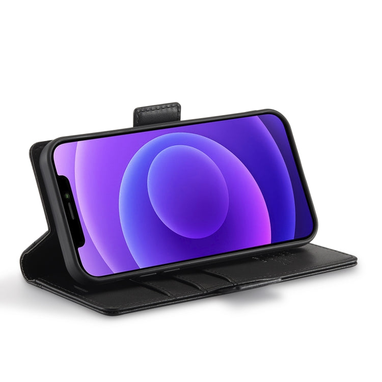 LC.IMEEKE Magnetic Buckle PU + TPU Horizontal Flip Leather Case with Holder & Card Slots & Wallet, For iPhone 12 mini