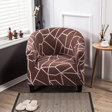 Load image into Gallery viewer, Elastic All-inclusive Single Semicircle Printed Sofa Cover, Style Grey, Grey Space, Coffee), Golden Years, Beige, Forest Story, Call of the Times, Dimension, A Prosperous, Forever, Cloud Clear