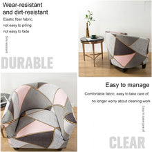 Load image into Gallery viewer, Elastic All-inclusive Single Semicircle Printed Sofa Cover, Style Grey, Grey Space, Coffee), Golden Years, Beige, Forest Story, Call of the Times, Dimension, A Prosperous, Forever, Cloud Clear