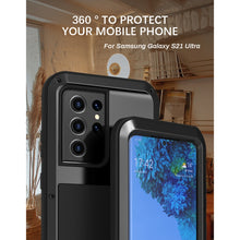 Load image into Gallery viewer, LOVE MEI Metal Shockproof Waterproof Dustproof Protective Case without Glass, For Samsung Galaxy S21 Ultra 5G