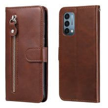 Load image into Gallery viewer, Fashion Calf Texture Zipper Horizontal Flip Leather Case with Stand &amp; Card Slots &amp; Wallet Function, For OnePlus Nord N200 5G, For OnePlus Nord CE 5G, For OPPO Realme 8 5G / Realme V13 5G, For OPPO Realme GT 5G, For vivo V21 5G / 4G                     ...