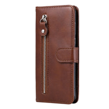 Load image into Gallery viewer, Fashion Calf Texture Zipper Horizontal Flip Leather Case with Stand &amp; Card Slots &amp; Wallet Function, For OnePlus Nord N200 5G, For OnePlus Nord CE 5G, For OPPO Realme 8 5G / Realme V13 5G, For OPPO Realme GT 5G, For vivo V21 5G / 4G                     ...