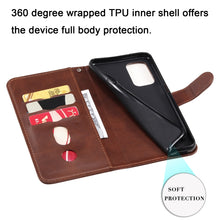 Load image into Gallery viewer, Fashion Calf Texture Zipper Horizontal Flip Leather Case with Stand &amp; Card Slots &amp; Wallet Function, For OnePlus Nord N200 5G, For OnePlus Nord CE 5G, For OPPO Realme 8 5G / Realme V13 5G, For OPPO Realme GT 5G, For vivo V21 5G / 4G                     ...