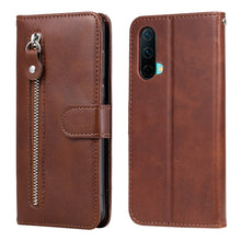 Load image into Gallery viewer, Fashion Calf Texture Zipper Horizontal Flip Leather Case with Stand &amp; Card Slots &amp; Wallet Function, For OnePlus Nord N200 5G, For OnePlus Nord CE 5G, For OPPO Realme 8 5G / Realme V13 5G, For OPPO Realme GT 5G, For vivo V21 5G / 4G                     ...