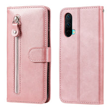 Load image into Gallery viewer, Fashion Calf Texture Zipper Horizontal Flip Leather Case with Stand &amp; Card Slots &amp; Wallet Function, For OnePlus Nord N200 5G, For OnePlus Nord CE 5G, For OPPO Realme 8 5G / Realme V13 5G, For OPPO Realme GT 5G, For vivo V21 5G / 4G                     ...
