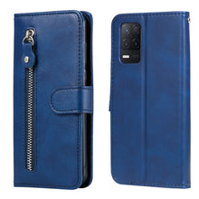 Load image into Gallery viewer, Fashion Calf Texture Zipper Horizontal Flip Leather Case with Stand &amp; Card Slots &amp; Wallet Function, For OnePlus Nord N200 5G, For OnePlus Nord CE 5G, For OPPO Realme 8 5G / Realme V13 5G, For OPPO Realme GT 5G, For vivo V21 5G / 4G                     ...