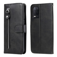 Load image into Gallery viewer, Fashion Calf Texture Zipper Horizontal Flip Leather Case with Stand &amp; Card Slots &amp; Wallet Function, For OnePlus Nord N200 5G, For OnePlus Nord CE 5G, For OPPO Realme 8 5G / Realme V13 5G, For OPPO Realme GT 5G, For vivo V21 5G / 4G                     ...