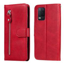 Load image into Gallery viewer, Fashion Calf Texture Zipper Horizontal Flip Leather Case with Stand &amp; Card Slots &amp; Wallet Function, For OnePlus Nord N200 5G, For OnePlus Nord CE 5G, For OPPO Realme 8 5G / Realme V13 5G, For OPPO Realme GT 5G, For vivo V21 5G / 4G                     ...