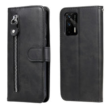 Load image into Gallery viewer, Fashion Calf Texture Zipper Horizontal Flip Leather Case with Stand &amp; Card Slots &amp; Wallet Function, For OnePlus Nord N200 5G, For OnePlus Nord CE 5G, For OPPO Realme 8 5G / Realme V13 5G, For OPPO Realme GT 5G, For vivo V21 5G / 4G                     ...