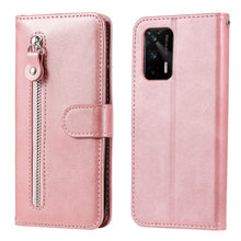 Load image into Gallery viewer, Fashion Calf Texture Zipper Horizontal Flip Leather Case with Stand &amp; Card Slots &amp; Wallet Function, For OnePlus Nord N200 5G, For OnePlus Nord CE 5G, For OPPO Realme 8 5G / Realme V13 5G, For OPPO Realme GT 5G, For vivo V21 5G / 4G                     ...