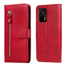 Load image into Gallery viewer, Fashion Calf Texture Zipper Horizontal Flip Leather Case with Stand &amp; Card Slots &amp; Wallet Function, For OnePlus Nord N200 5G, For OnePlus Nord CE 5G, For OPPO Realme 8 5G / Realme V13 5G, For OPPO Realme GT 5G, For vivo V21 5G / 4G                     ...