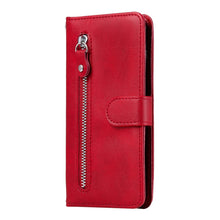 Load image into Gallery viewer, Fashion Calf Texture Zipper Horizontal Flip Leather Case with Stand &amp; Card Slots &amp; Wallet Function, For iPhone 13 mini, For iPhone 13, For iPhone 13 Pro, For iPhone 13 Pro Max