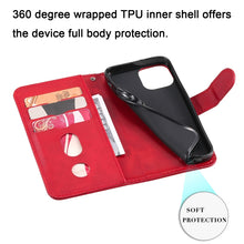 Load image into Gallery viewer, Fashion Calf Texture Zipper Horizontal Flip Leather Case with Stand &amp; Card Slots &amp; Wallet Function, For iPhone 13 mini, For iPhone 13, For iPhone 13 Pro, For iPhone 13 Pro Max